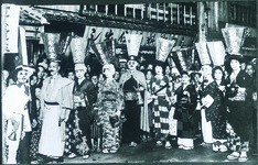 第１回国勢調査の際の新町宣伝隊