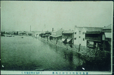 徳島市新町川東岸の風景