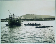 第十三号橋脚井筒コンクリート打ち状況