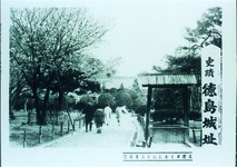 木間がくれに見える千秋閣