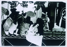 内町小学校での人形浄瑠璃