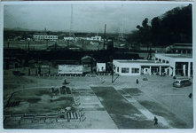 建設中の駅前広場