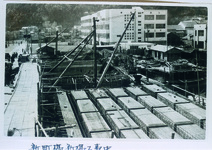 新町橋、新橋工事中