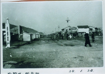 徳島駅蔵本線・元町安宅線　取り壊し中の銀座街　両国橋ﾛｰﾀﾘｰより元町を望む