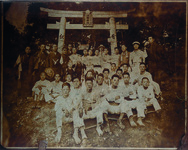 秋期祭記念撮影　青年団