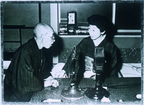 林鼓浪さんと竹原はんさんの放送対談