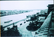 旧県庁屋上から見た徳島港