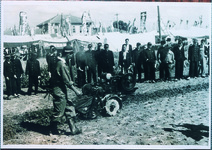 農業試験場農業祭　耕運機の実演