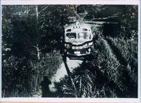 ボンネットバス　　船底谷の所