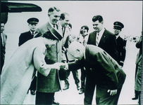 原菊太郎　ライシャワー駐日大使来県