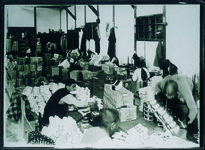 長江義氏撮影のガラス乾板　鳴門・足袋工場