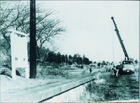 鍛冶屋原線線路撤去作業　犬伏駅