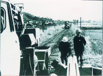 鍛冶屋原線線路撤去作業　犬伏駅