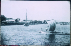 富田浜より徳島橋を望む