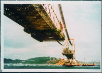 鳴門大橋の建設風景