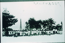 桑島尋常高等小学校　国旗掲揚台