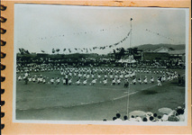 林崎幼稚園運動会　「皇太子様おめでとう」