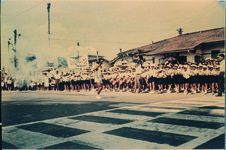 里浦小　旧鳴門駅前聖火リレー歓迎鼓笛隊