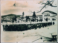 板西小　学徒振励隊結成式