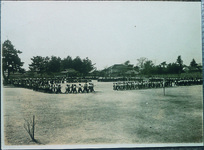 松島小　児童の分列行進