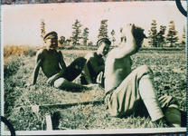 北島町での勤労奉仕　休憩時間