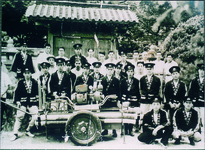 初の消防動力ポンプ