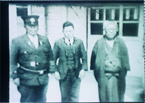 三木正三郎村長と吏員、消防団長（Ｓ9～13高野勧・松茂尋常小学校校長撮影の映画ﾌｨﾙﾑ）