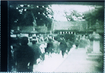 松茂尋常高等小学校　白鳥への遠足・白鳥神社（Ｓ9～13高野勧・松茂尋常小学校校長撮影の映画ﾌｨﾙﾑ）