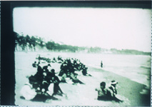 松茂尋常高等小学校　月見ヶ丘海岸への遠足（Ｓ9～13高野勧・松茂尋常小学校校長撮影の映画ﾌｨﾙﾑ）