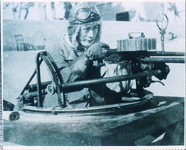 長原海岸にあった機銃訓練所の銃座