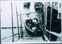 広島橋架橋の際の渡船　（Ｓ４８架け替え工事期間中に運航）