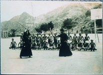 川崎小　剣術の授業