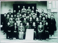 三庄村　第一回青年式（戦後成人式の発祥）