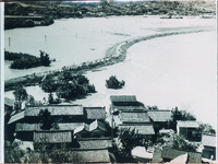 水害　古城山より望む