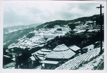 男山より貞安岸下集落を望む