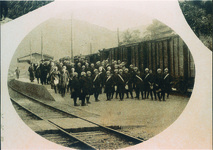 美馬高女　穴吹駅・通学風景