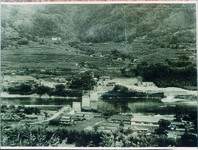 三好大橋工事　大具の渡しが見える