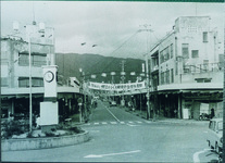 都市計画事業として整備された鴨島駅前中央通り