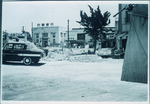 整備中の鴨島駅前