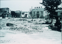 整備中の鴨島駅前