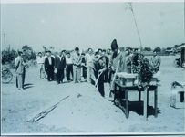 町立鴨島商高起工式