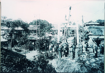 川島神社の鳥居建立
