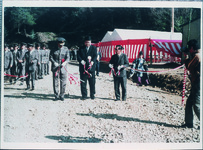 自衛隊による道路建設（川島ー東山道路。桜街道「チェリーロードライン」