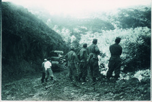 剣山開発道路（自衛隊善通寺駐屯地より道路建設に来る）