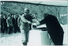 剣山開発道路（自衛隊善通寺駐屯地より道路建設に来る）