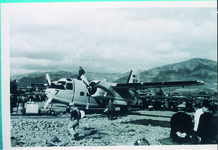 喜来浜に不時着した岩国海兵隊米軍機