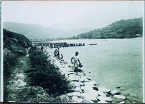 吉野川風景　猪尻川岸