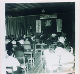 創立１０周年記念佐馬地村青年大会における模擬村議会