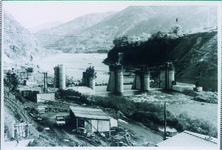 池田ダム工事中