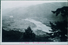 徳島県奥院箸蔵山大門より吉野川を望む